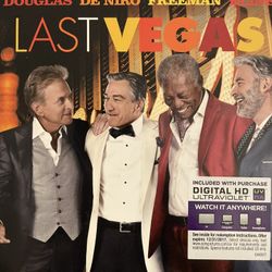 LAST VEGAS (Blu-Ray + DVD + Digital-2013) Morgan Freeman + Michael Douglas!