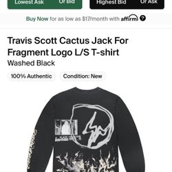 Travis Scott Cactus Jack Fragment Size XL