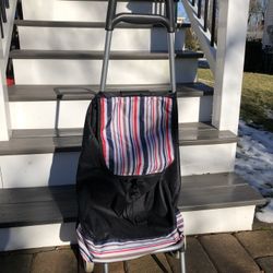 Shopping cart on wheels