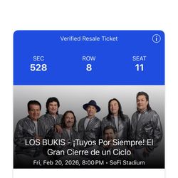Ticket Para Ir A Ver Los Bukis
