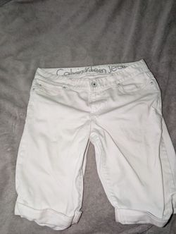 White Calvin Klein Jean Shorts Men
W30