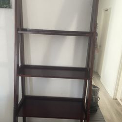Dark Wooden Display Shelf