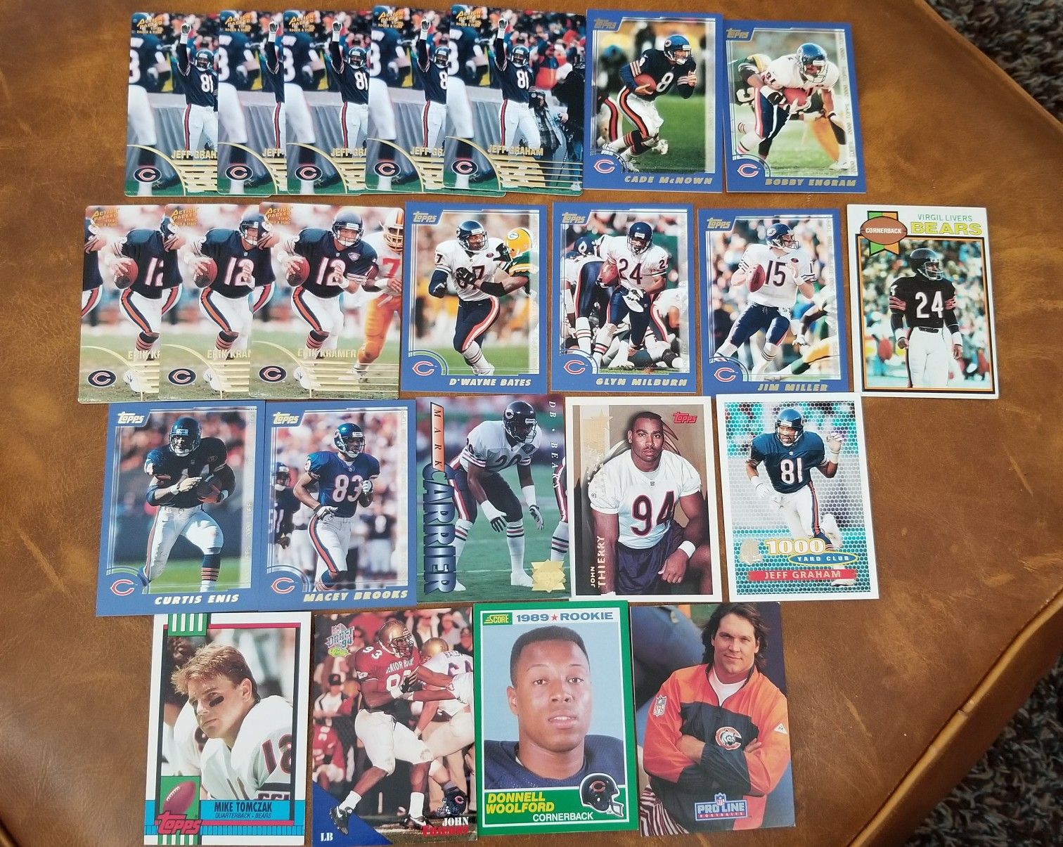 23 Card Chicago Bears Lot....