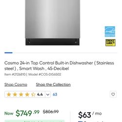 Cosmos dishwasher Almost New 