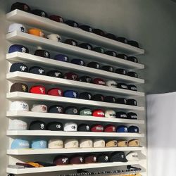 6 White Floating Shelves - IKEA LACK 74”