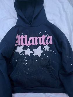 Sp5der navy Atl hoodie