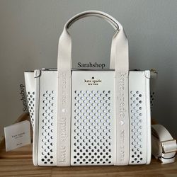 Kate Spade Kip Perforated Leather Small Tote