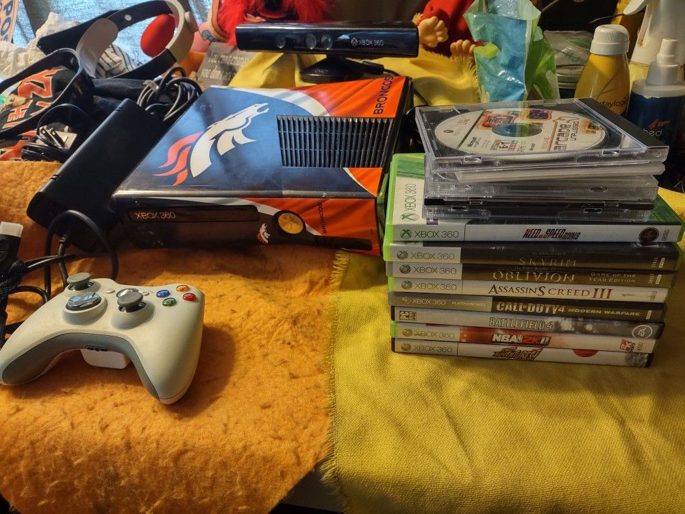 Denver Broncos Wrapped Xbox 360 15 Games All Tested And Works Amazing Will Not Separate