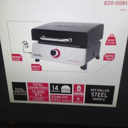 New Nexgrill Daytona Tabletop Grill Propane Gas 24" Flat Top Griddle Grill 