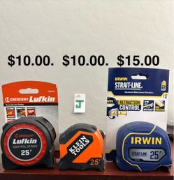 Tape measure $10-$10-$15 new