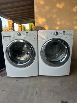 Whirlpool front load washer and electric dryer