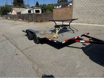 7 x 14 car hauler, Razer trailer Can-Am quads double axle electric brakes, clean title permanent registration 7 foot wide