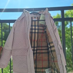 BURBERRY COAT (PINK MULTI-COLOR