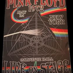 Pink Floyd 1972 Metal Concert Poster Print 