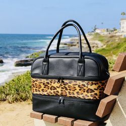 New!! Leopard Overnight Luggage Bag