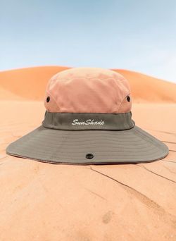 Sun Shade Outdoor Hat Summer Sun Protection Wide Brim Ponytail Hole. Adjustable.