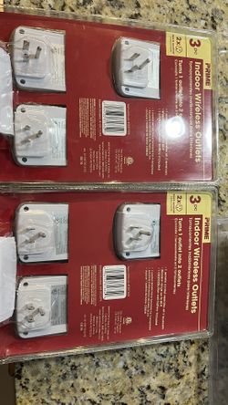 Indoor Wireless Outlets - Turns 1 outlet into 2 outlets