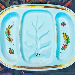 Large mid century modern George georges Briard enamelware roasting platter for steak or Veggies