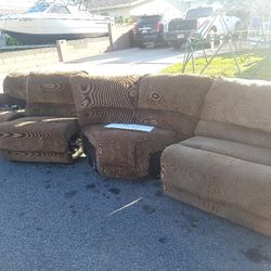 Free Electric Reclining Sectional