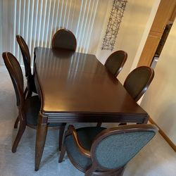Bernhardt Dining Set Table & Hutch