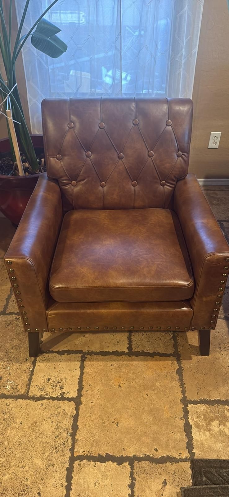 Leather brown Chair