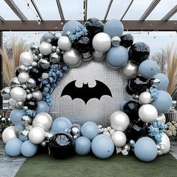 Batman 132Pcs Garland Arch Balloon Party Set