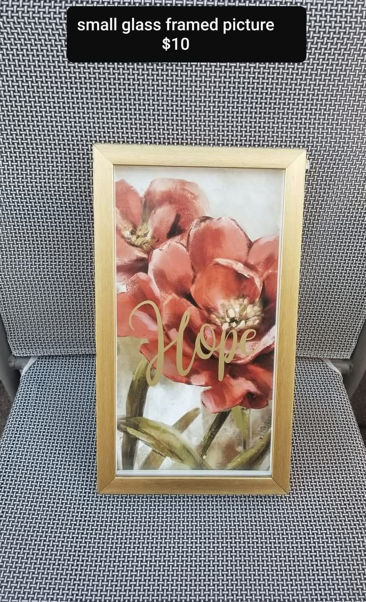 Glass framed picture