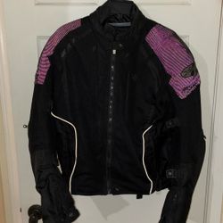 Joe Rocket Armor Padded Motorcycle Jacket Racing 