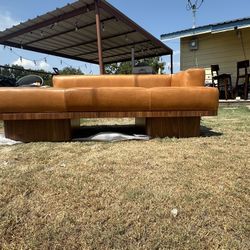 Serafin 81" Brown Leather Daybed