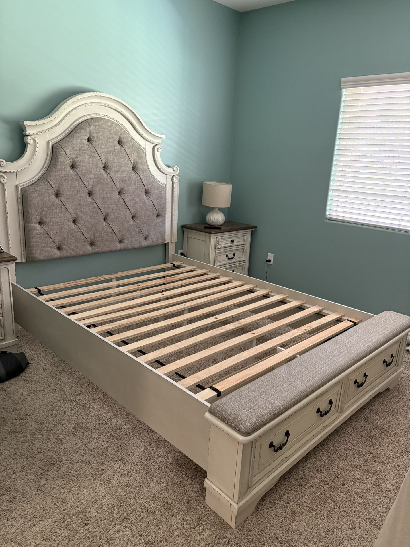 Ashley Furniture Realyn Queen Upholstered Storage Bed – New!