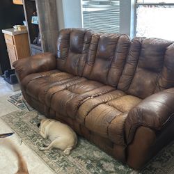 Brown Leather Recliner