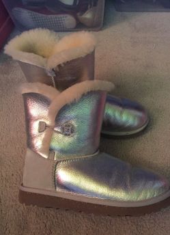 Silver UGG boots