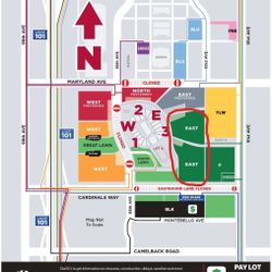 Atlanta Falcons At Arizona Cardinals Green E East Parking Pass 