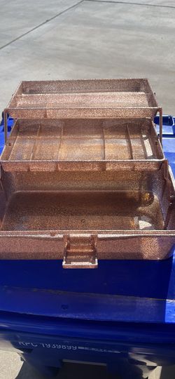 Storage caddy gold glitter