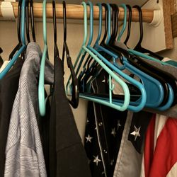 Blue And Black Hangers