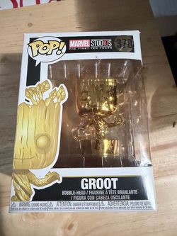 Funko Pop Groot Gold Chrome #378 Marvel Studios