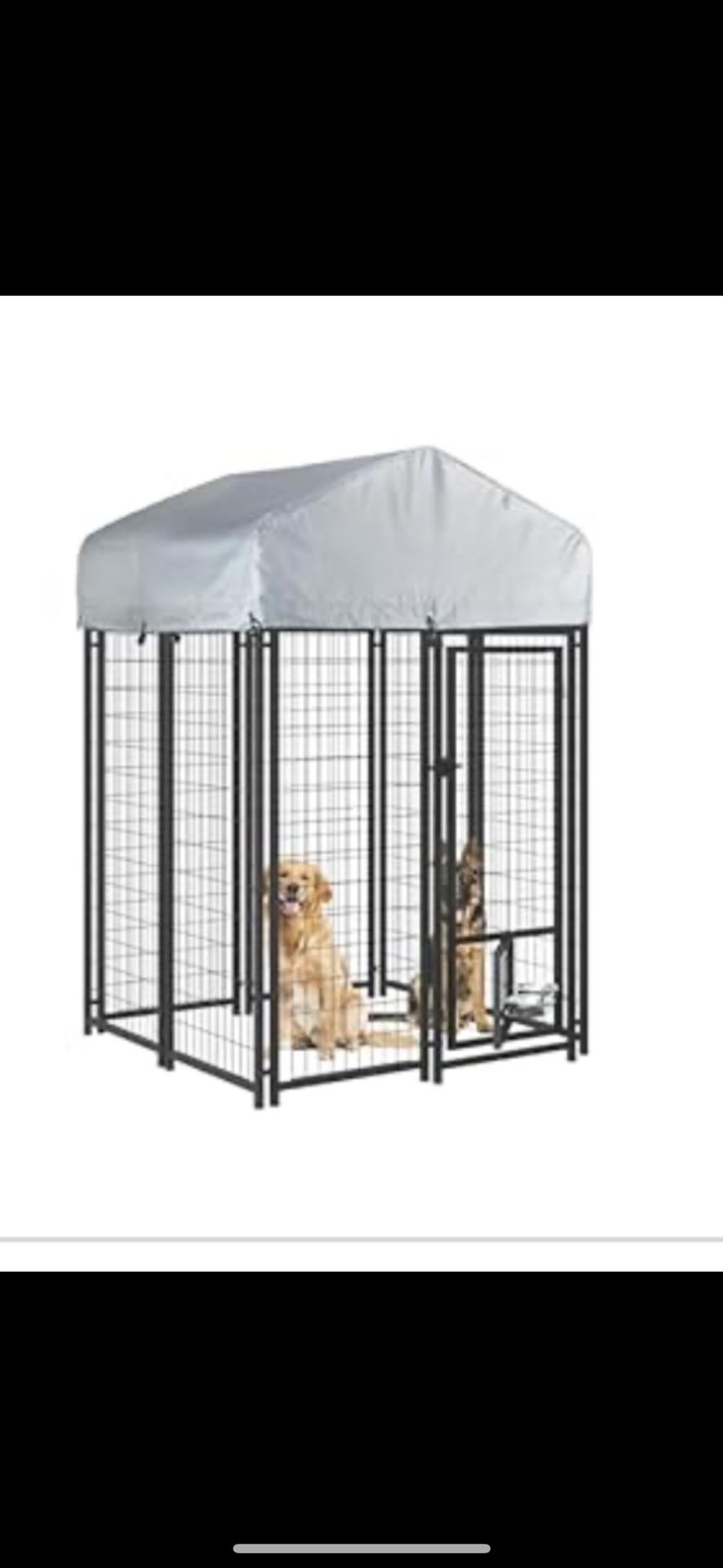 LEMBERI 4x4x6 FT Outdoor Dog Kennel