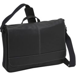 New Kenneth Cole REACTION Risky Business Messenger Full-Grain Colombian Leather Crossbody Laptop Case & Tablet Day Bag