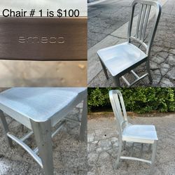 One Emeco Chair - Navy Style