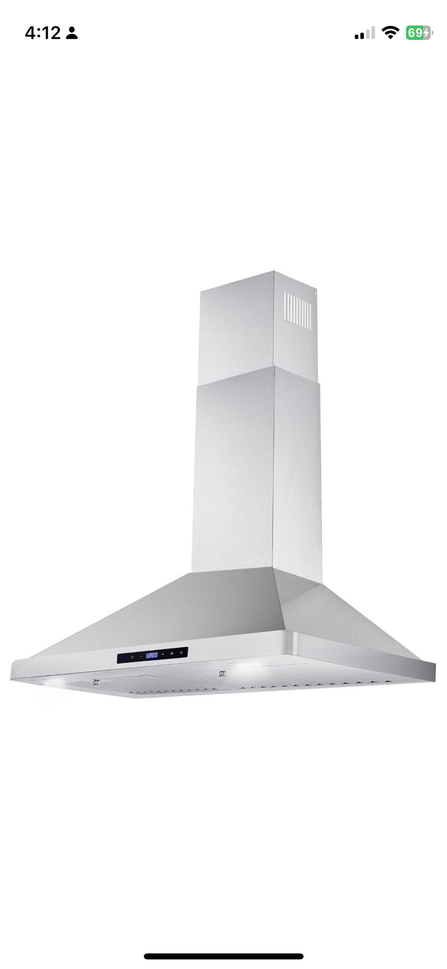 Brand new range hood