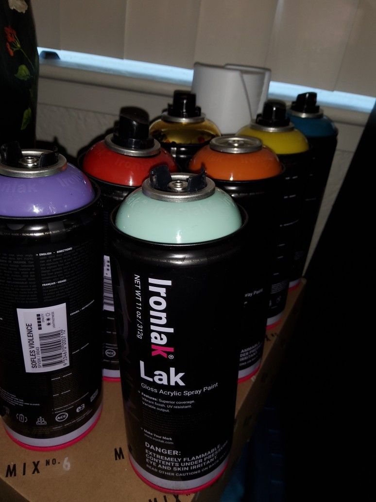 Brand New IRONLAK SPRAYPAINT Cans...$6 Each.....