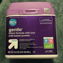 Infant Formula, Target, Gentle, With Iron, Powder,33.2 Oz., Expires 7/24