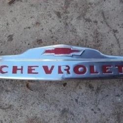 1953 Chevy Truck Front Hood Emblem Original
