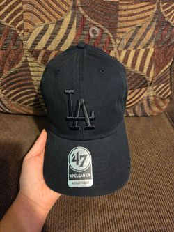 '47 Brand Los Angeles Dodgers Clean Up Adjustable Black Hat