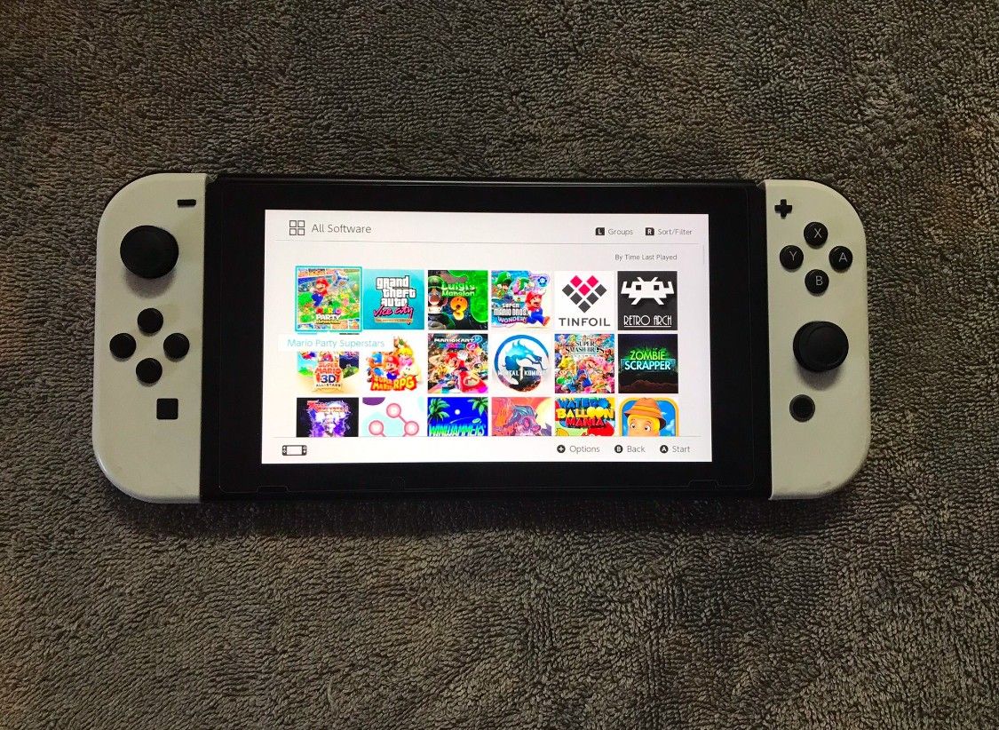 Nintendo Switch V2 Mod With 7500 Games And 512GB