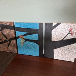 Three Part Seasons wall art 