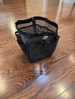 Black Mesh Shower Caddy Tote Bag - Back to College