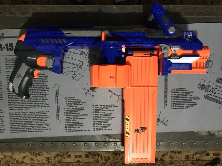 NERF Hail Fire Gun N-Strike Elite