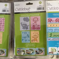 Cuttlebug cricut Embossing Folders 12 Pc Set
