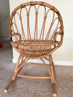 Vintage Rattan Rocking Chair